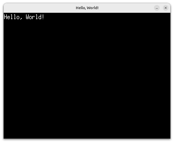 Ebitengine Hello World